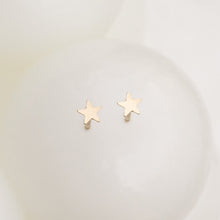 Load image into Gallery viewer, Gold Star Earring Studs