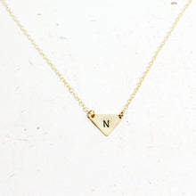 Load image into Gallery viewer, Triangle Initial Necklace, Personalized