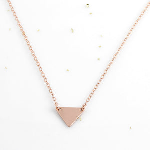 Triangle Initial Necklace, Personalized