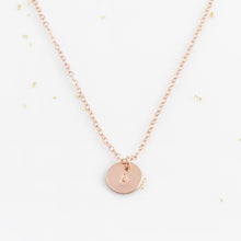 Load image into Gallery viewer, Delicate Initial Circle Necklace