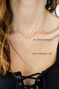 Necklace Extender Chain - 3 Piece Set - 2, 3, 4 inch