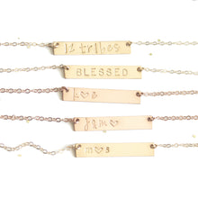 Load image into Gallery viewer, Personalized Bar Necklace